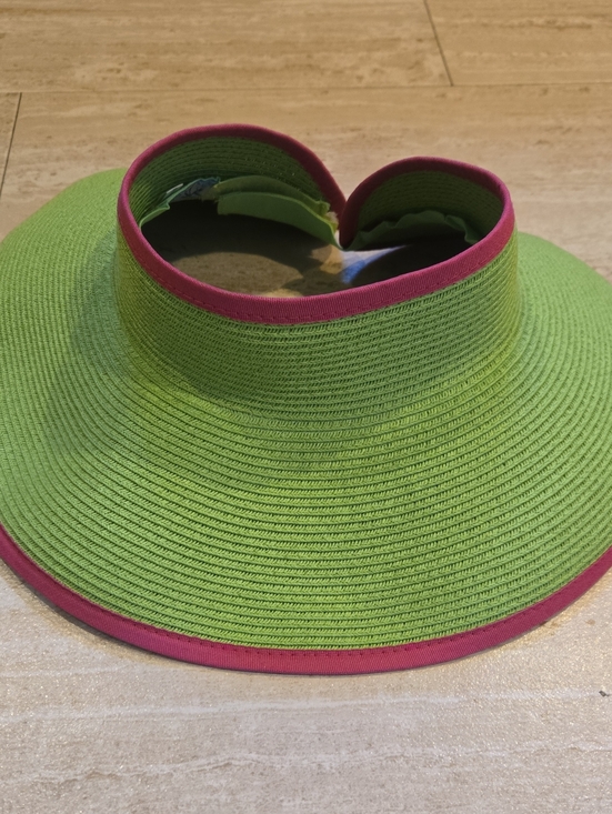 Sun And Sand Accessories - Sun "N" Sand Green/Pink Accent Packable Sun Hat
